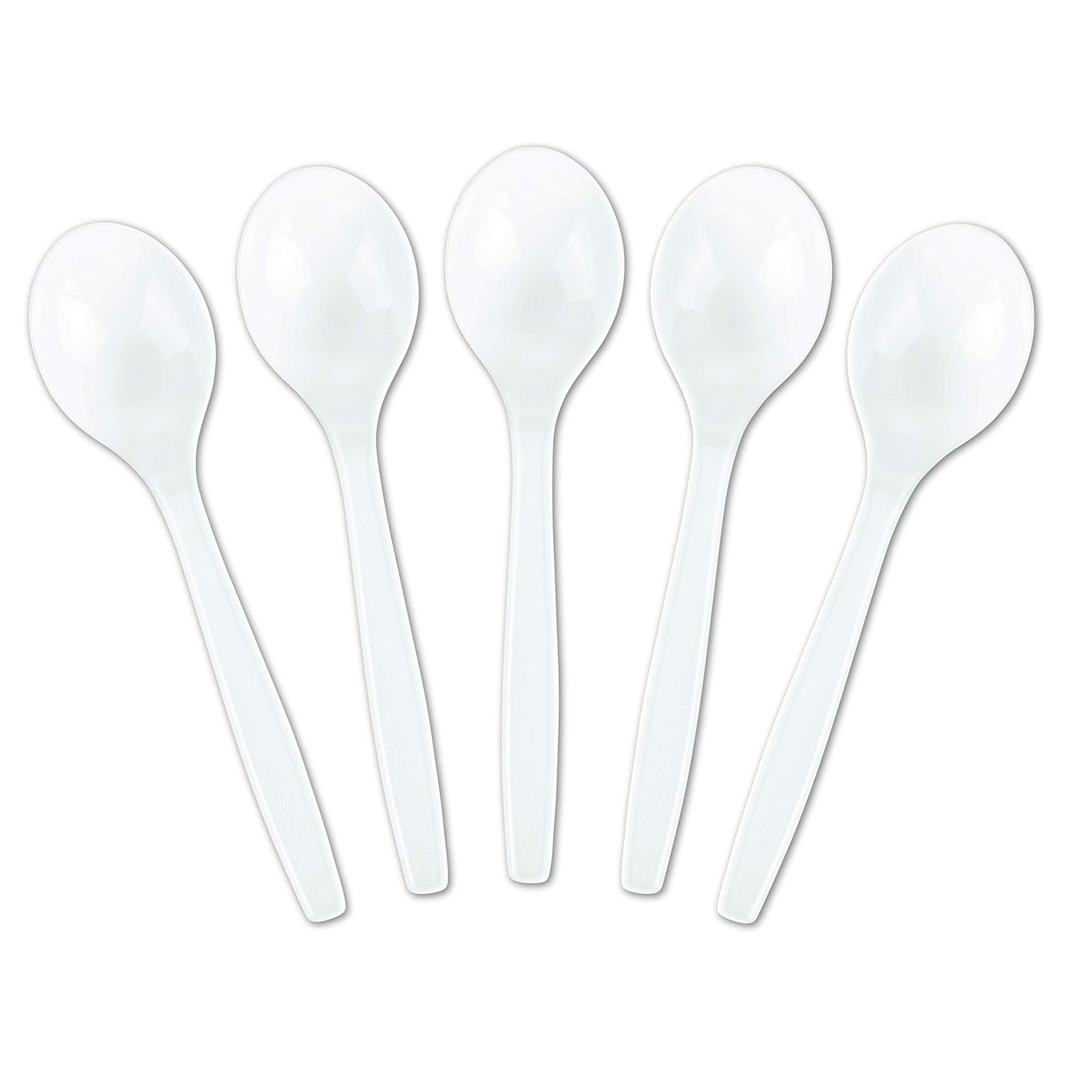 Uxcell 50Pack Plastic Measuring Spoons Powder Scoops Spoon Kitchen Spoons, 1g White