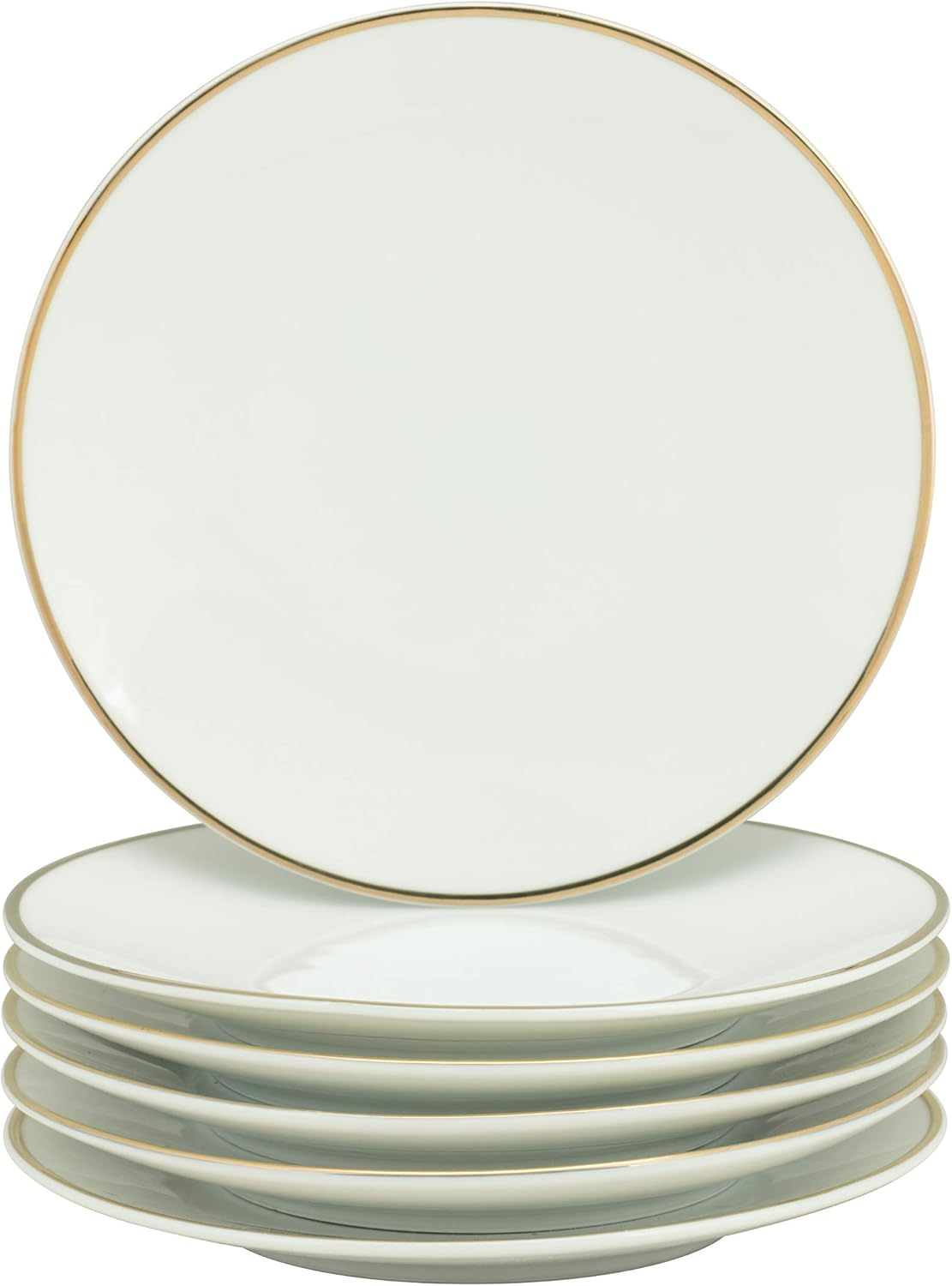 10 Strawberry Street Coupe Gold Line Porcelain Bread & Butter Plate Set of 6