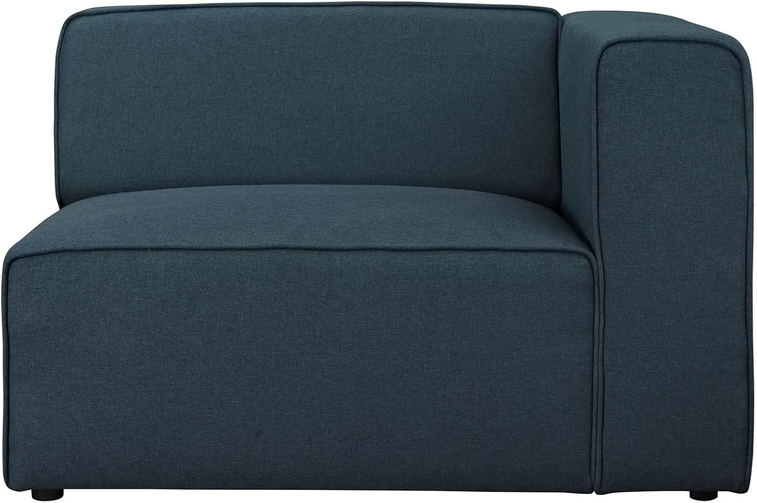 Modway Mingle Modern Style Polyester Fabric Right-Facing Sofa Chair in Blue