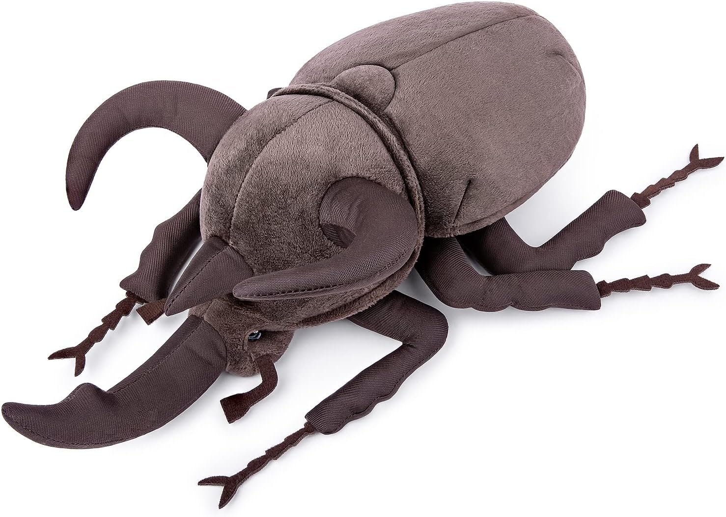 ZHONGXIN MADE Simulation Atlas Beetle Stuffed Plush Toy - 10" Realistic Chalcosoma Atlas Animal Insect, Soft Crustaceans Animals Model, Unique Beetle Toys Model Dolls Gifts for Kids