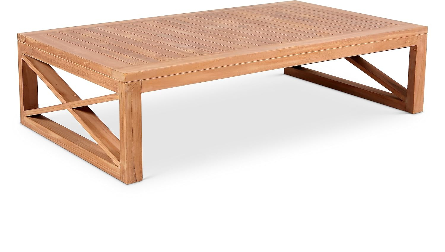 Meridian Furniture Anguilla Natural Teak Outdoor Coffee Table