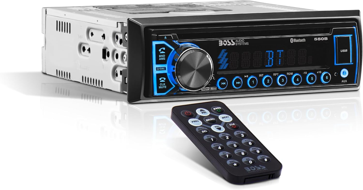 BOSS Audio Systems Elite 550B Car Stereo, Bluetooth, CD, MP3, USB, AM/FM Radio