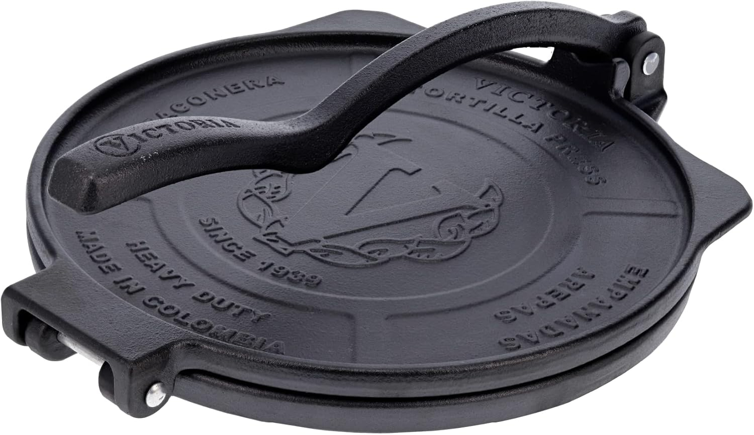 Victoria 10-Inch Heavy-Duty Cast Iron Tortilla Press