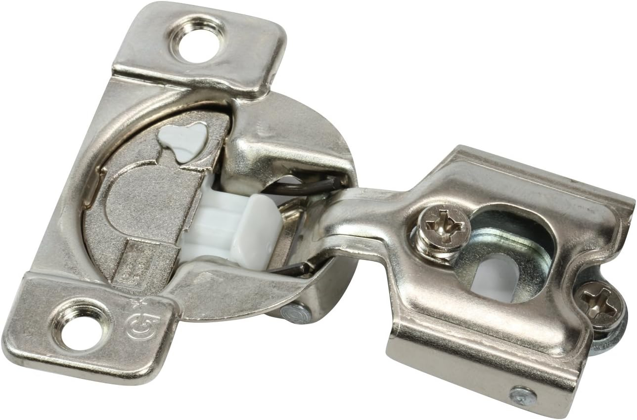 50 Pack Rok Hardware Grass TEC 864 108 Degree 1/2" Overlay Custom 3 Level Soft Close Screw On Compact Cabinet Hinge 04431A-15 3-Way Adjustment 45mm Screw Hole Pattern