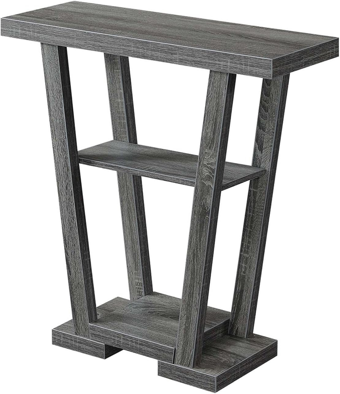 Convenience Concepts Newport V Console Table, Gray
