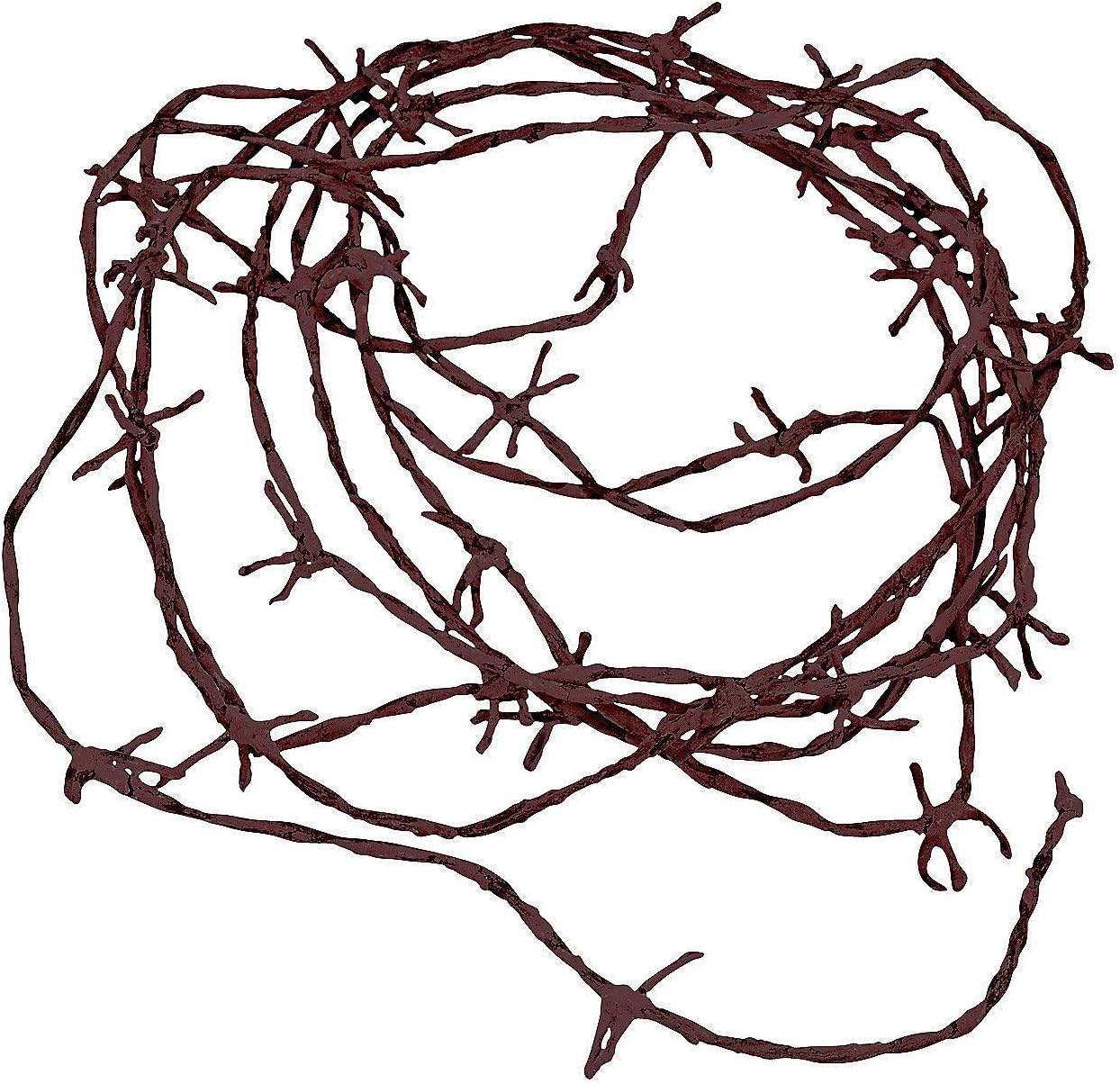 Fun Express Rusty Barbwire Cording - Rustic Party Decor for Crafting DIY Projects Western-Themed Events - Ideal for Weddings Receptions & Special Occasions - Perfect for Rustic Celebrations - 1 Piece