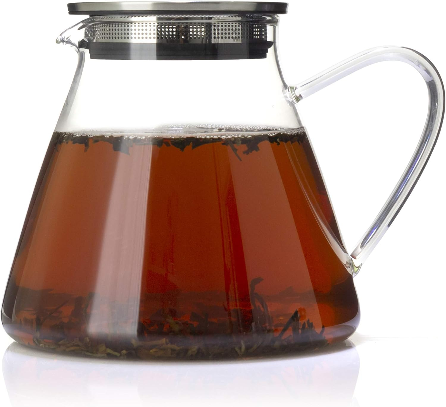 FORLIFE Fuji Glass Teapot with Filter Lid (32 ounces)