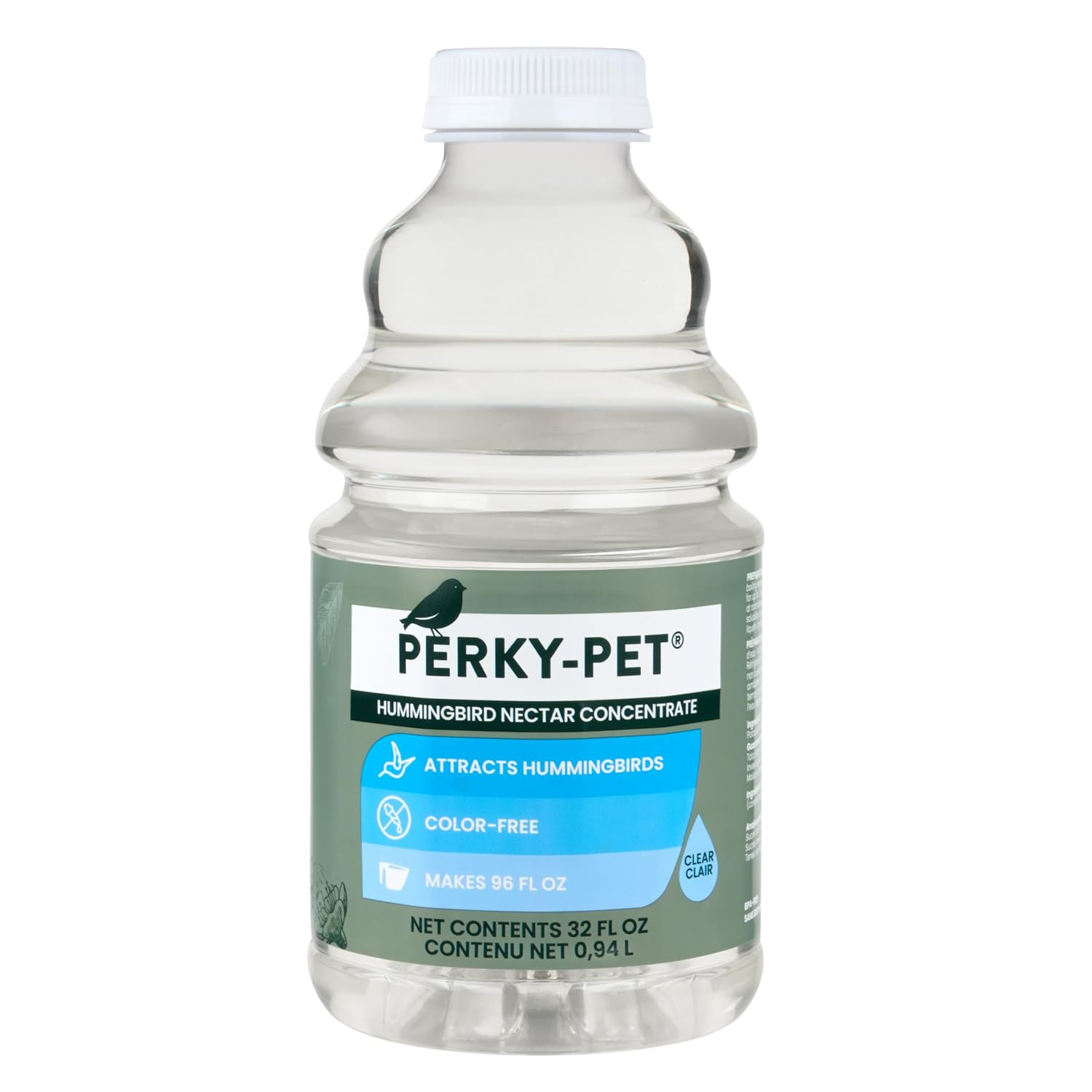 Perky-Pet Hummingbird Nectar Concentrate for Hummingbird Feeder - 32 oz - Makes 96 FL OZ of Food Nectar - 238CL