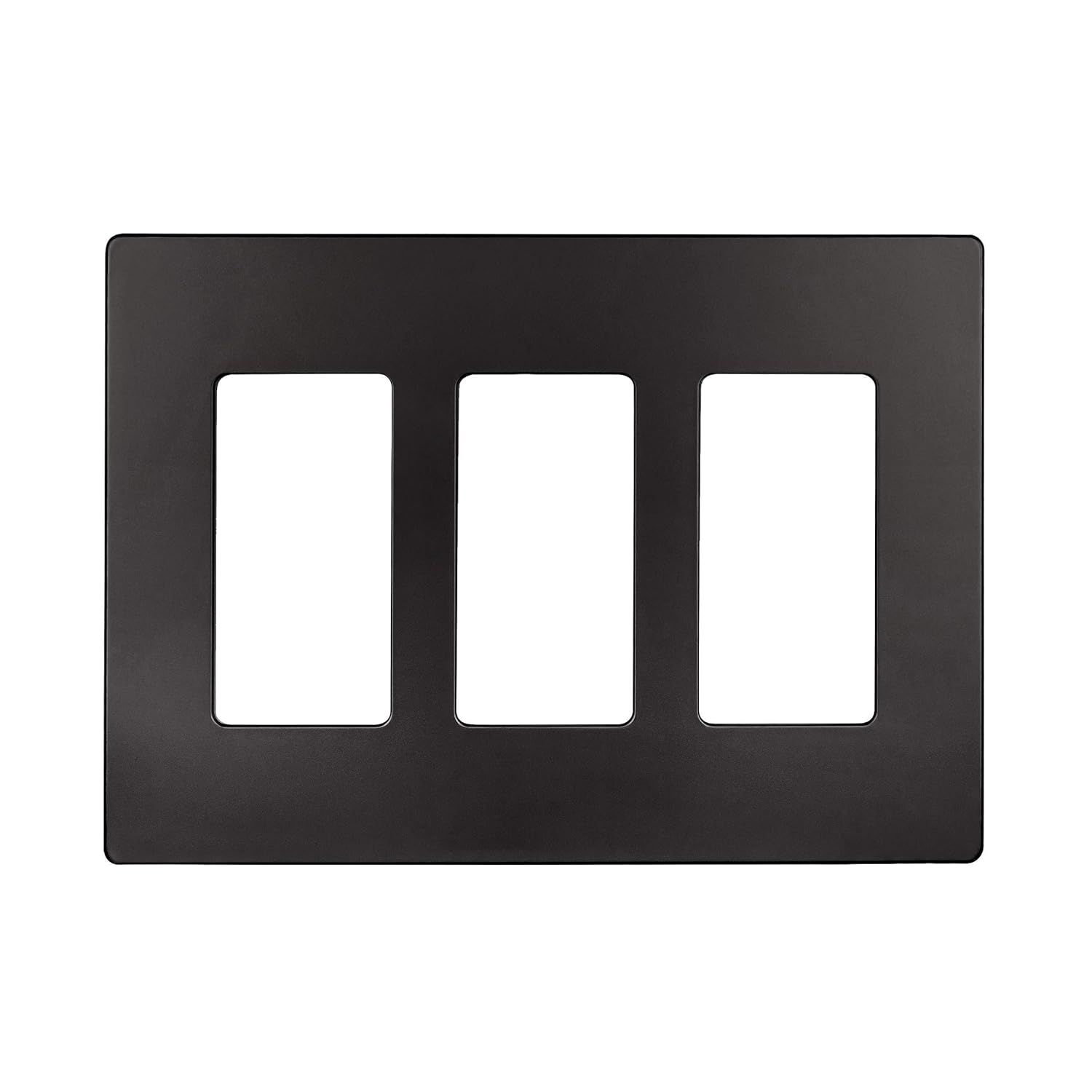 Dark Bronze 3-Gang Screwless Decorator Wall Plate