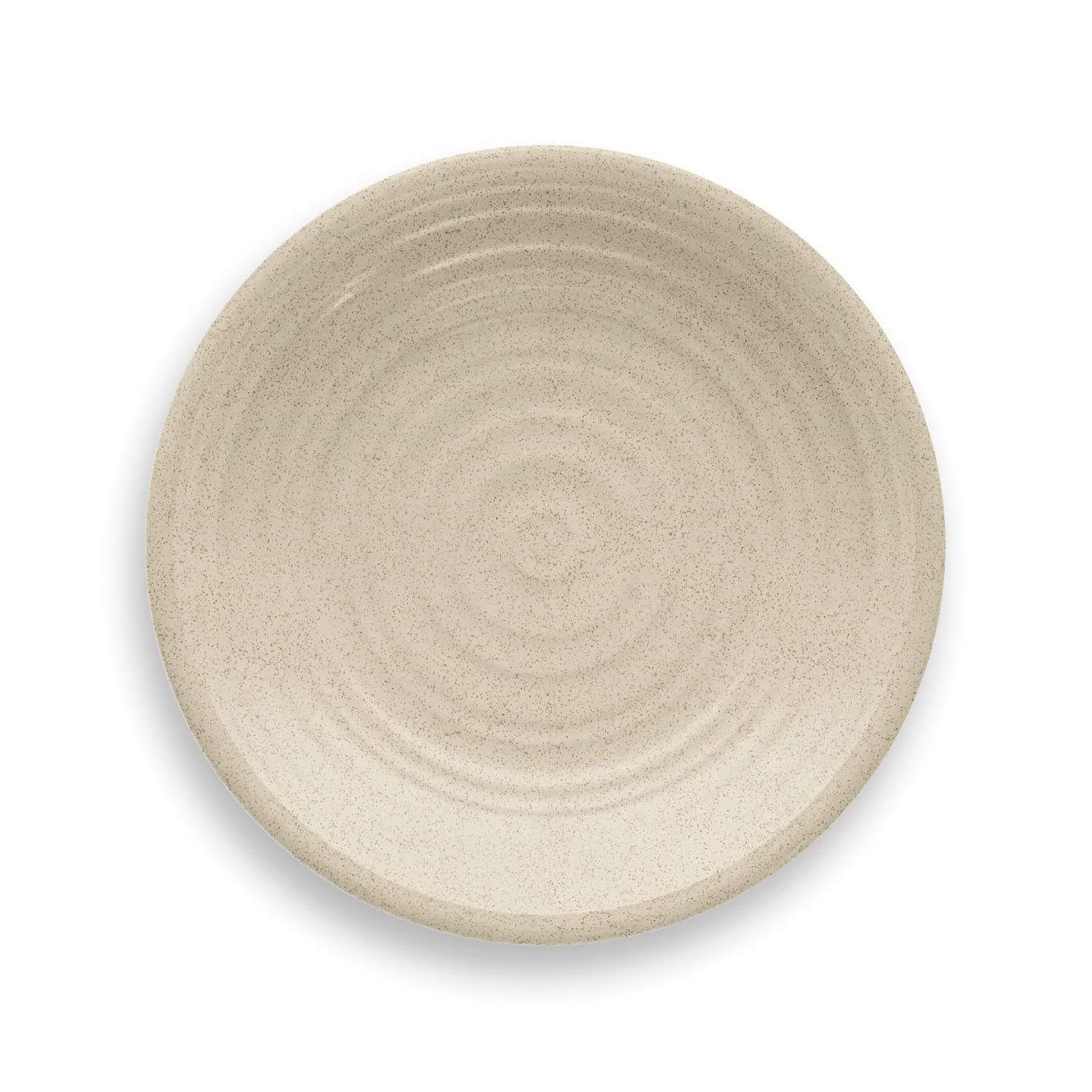 Abode Homewares TarHong Planta Artisan Solid Salad Plate, 8.5", Planta (Majority Plant Based with Melamine Binder), Shatterproof, Indoor/Outdoor Entertaining, Set of 6, Birch Matte
