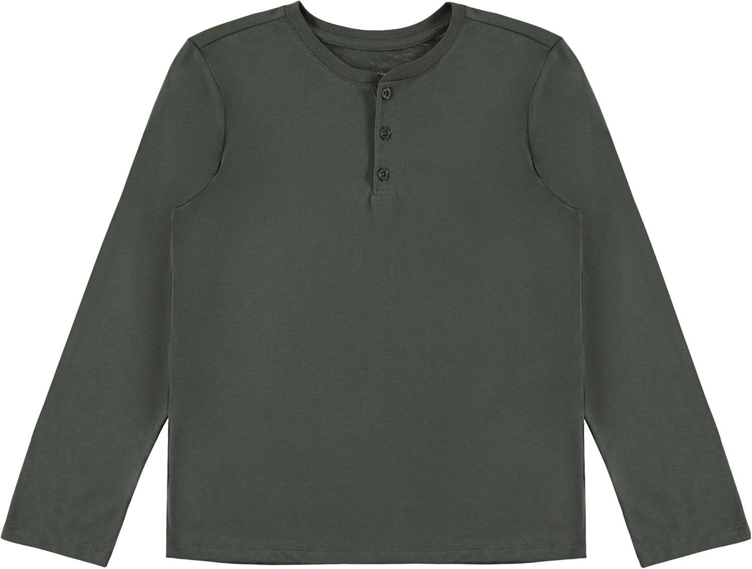 STITCH & STONE Boys 4 Pack Long Sleeve Tops, Soft Cotton Crewneck Tees, Casual Boys Clothing, Comfortable Everyday Wear