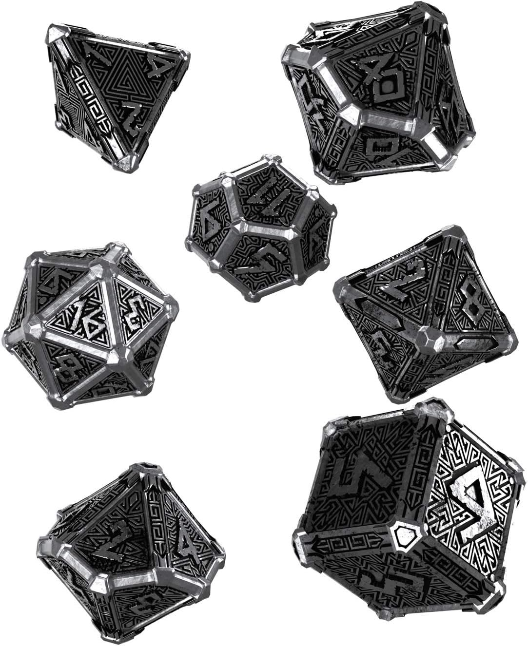 Q Workshop Mythical Metal Dice Set