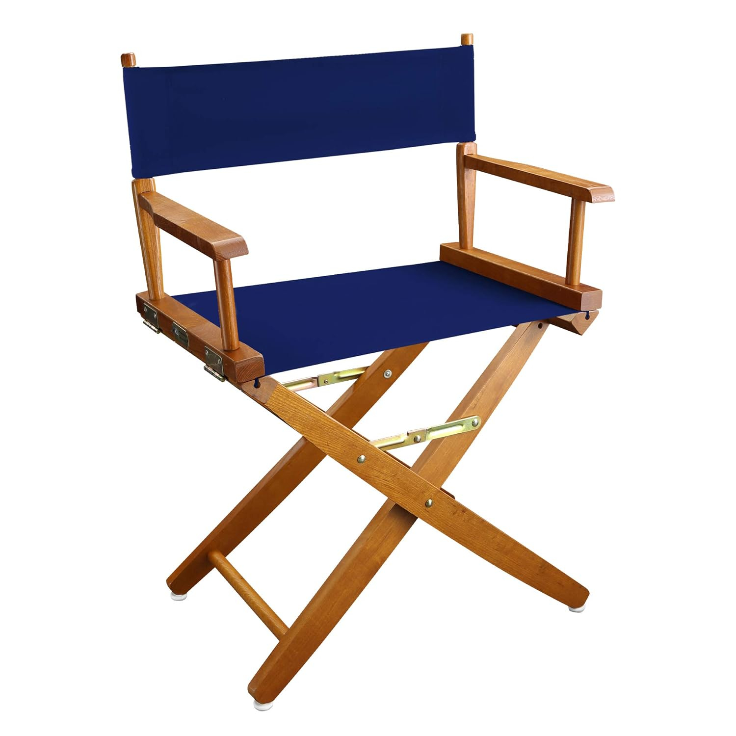 Casual Home Extra-Wide Premium 18" Directors Chair Mission Oak Frame W/Royal Blue Color Cover