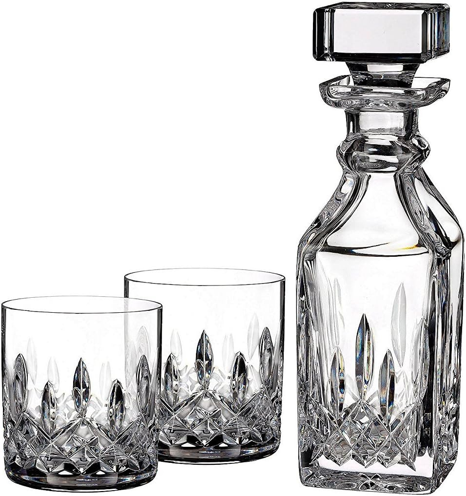 Waterford Connoisseur Lismore Mini Square Decanter & Pair of Tumblers 16floz | Wayfair