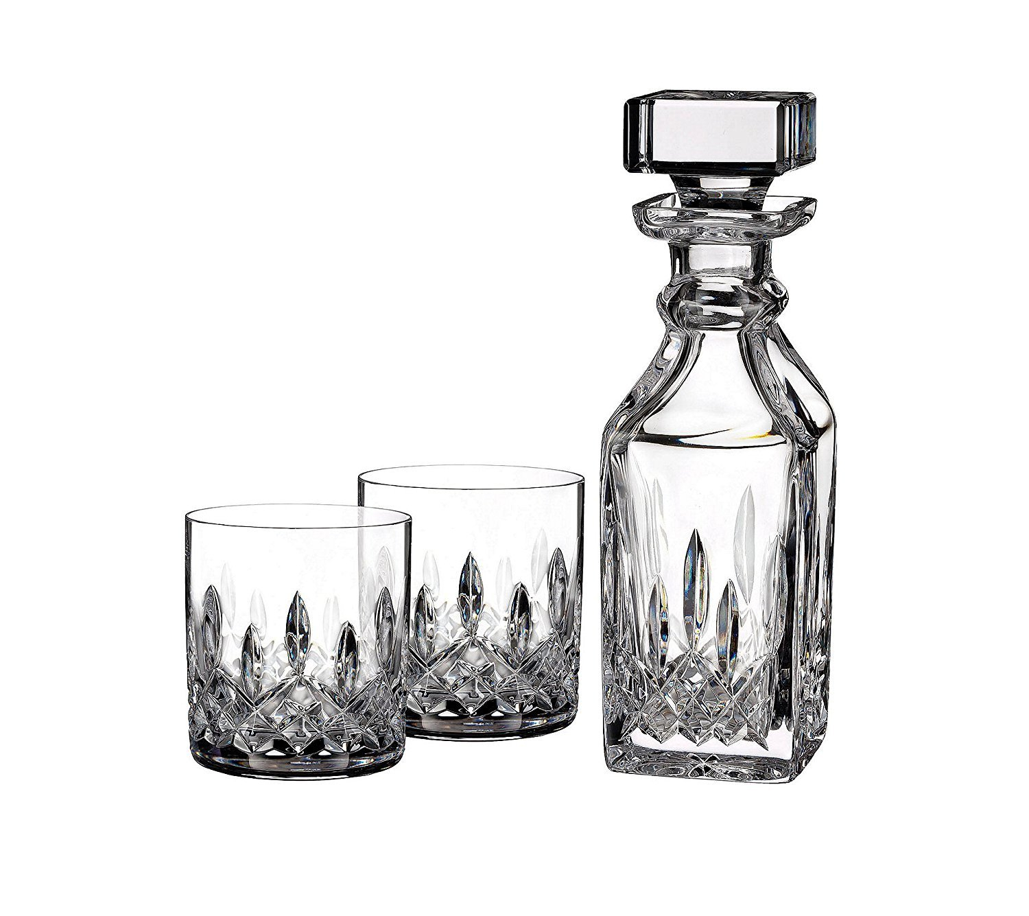 Waterford Connoisseur Lismore Mini Square Decanter & Pair of Tumblers 16floz | Wayfair