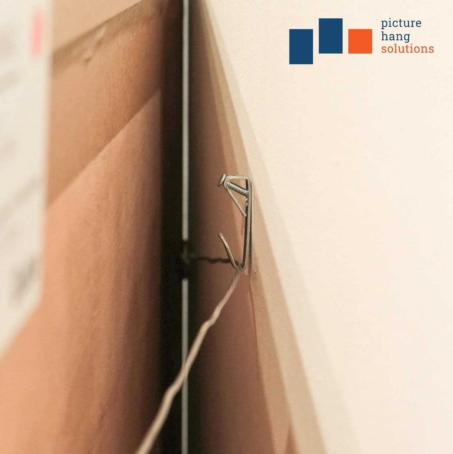 Picture Hanging Hooks 30 lb - Professional Picture Hangers for Drywall with Wall Nails - 100 Pack