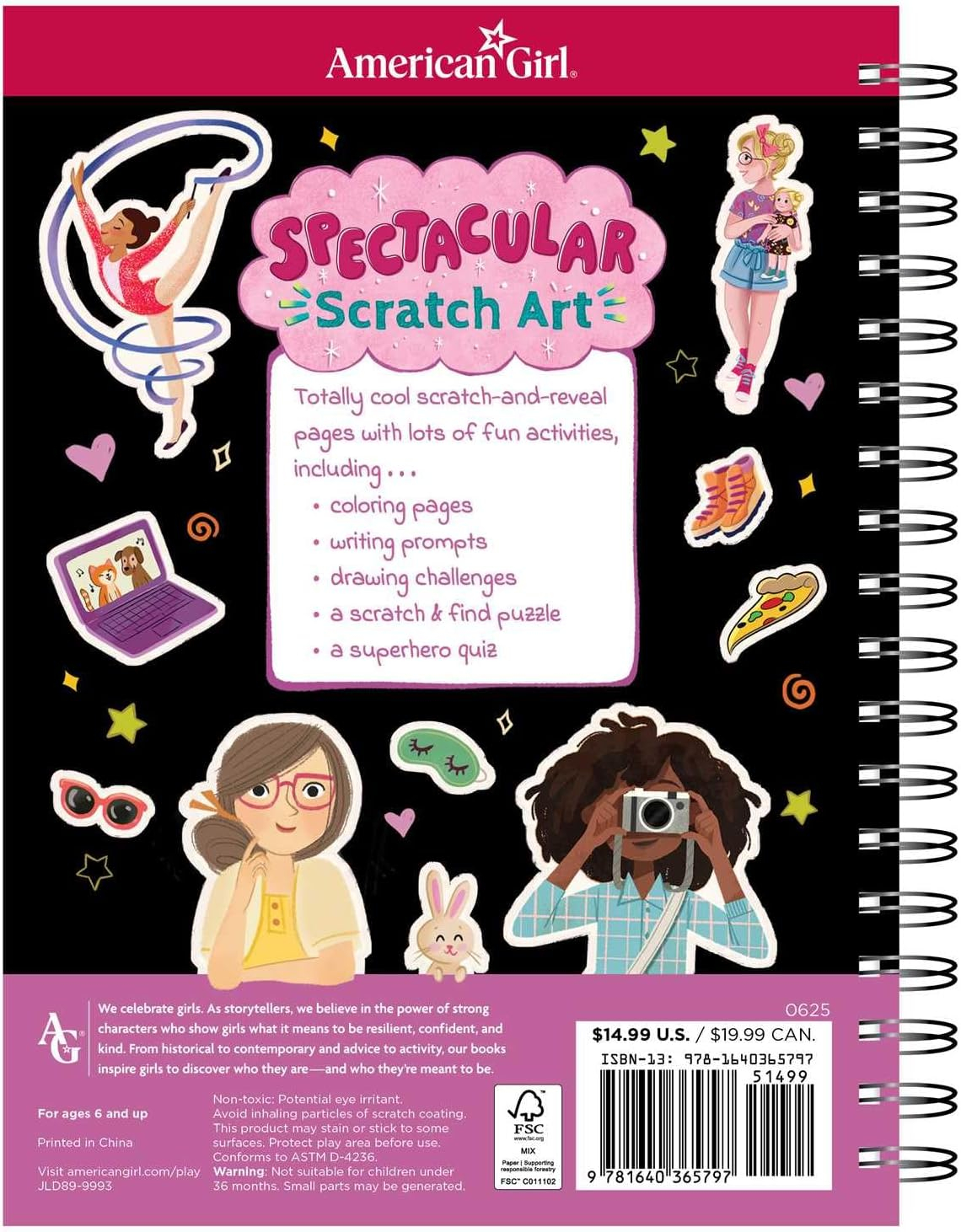 American Girl: Spectacular Scratch Art - (American Girl(r) Activities) (Hardcover)