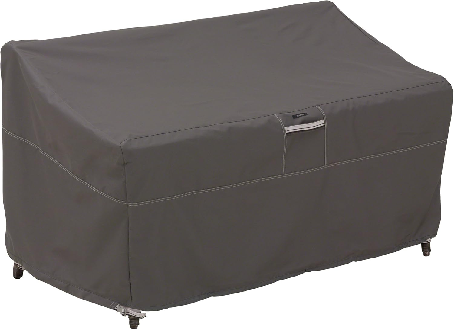 Classic Accessories Ravenna® Patio Loveseat Cover - Premium Outdoor Furniture Cover with Water Resistant Fabric, Small (55-149-025101-EC)