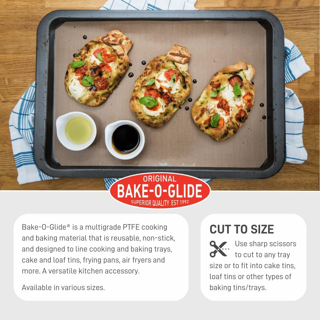 Brown Non-Stick Reusable Cooking and Baking Sheet, 400 x 330mm