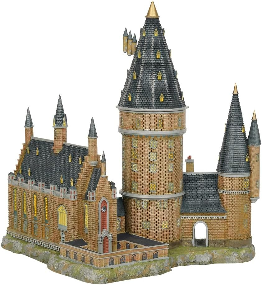 Department 56 Harry Potter Village Hogwarts Great Hall & Tower Village Building 13.1in H