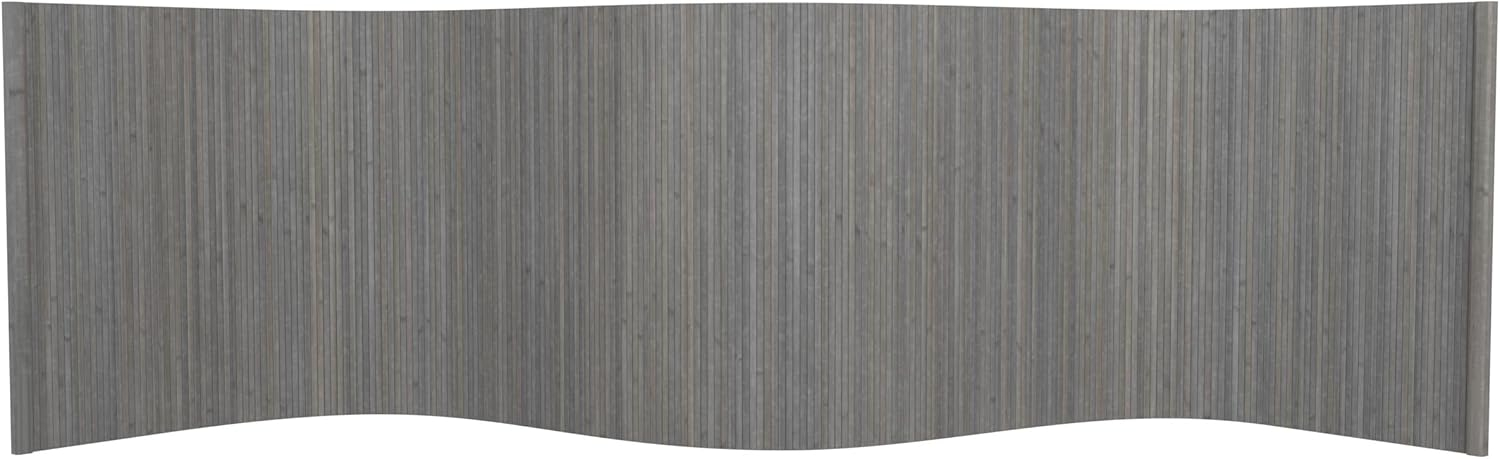 Red Lantern 2 ft. Short Bamboo Wave Screen - Grey