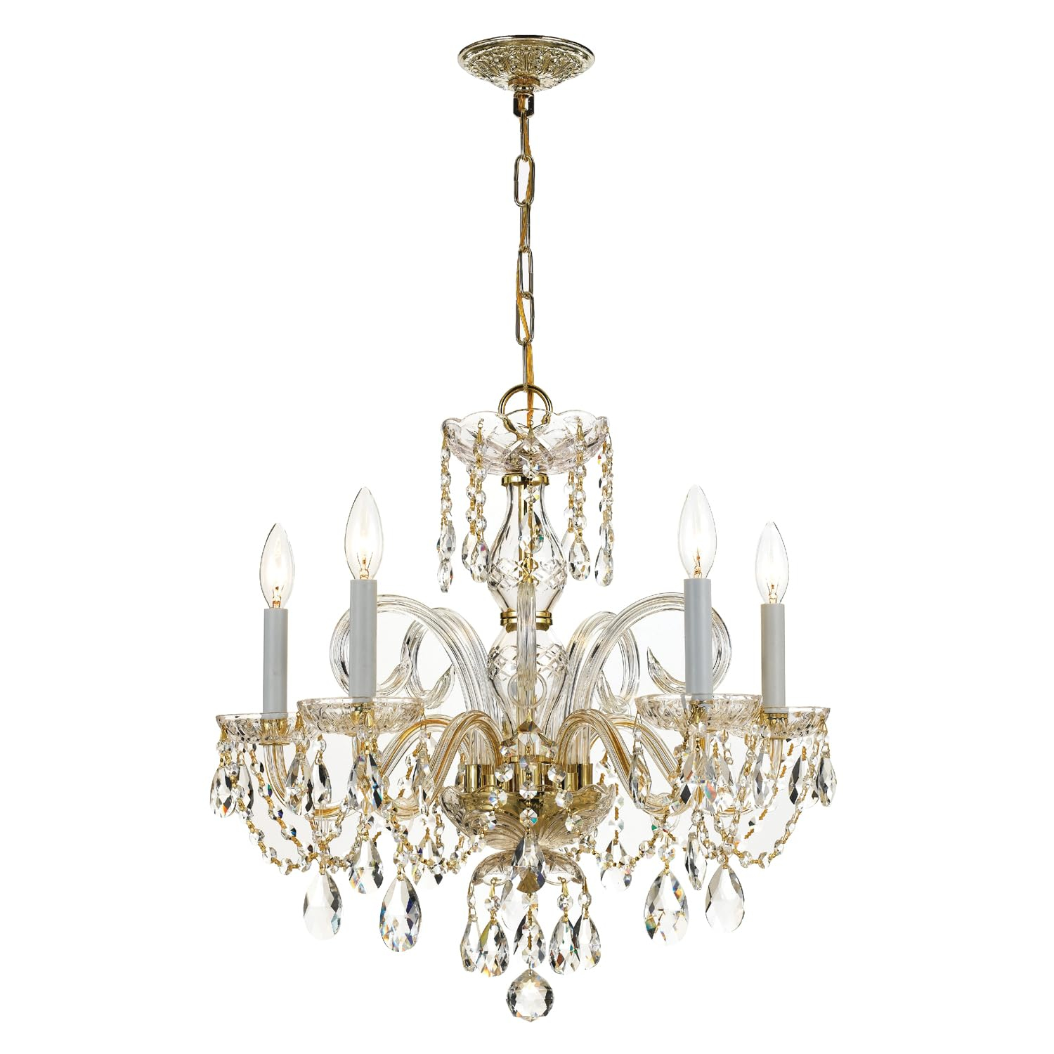 Crystorama Lighting - Five Light Chandelier - Crystal Crystal 5 Light Chandelier