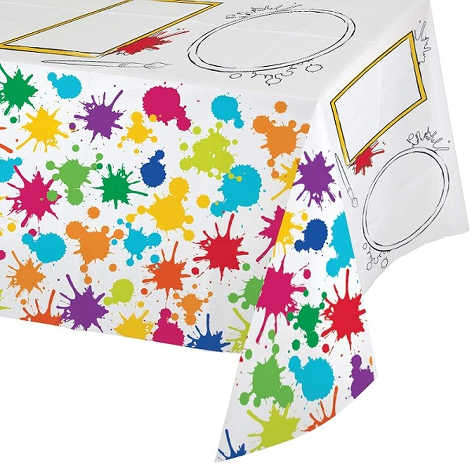 Creative Converting Art Party Table Cover