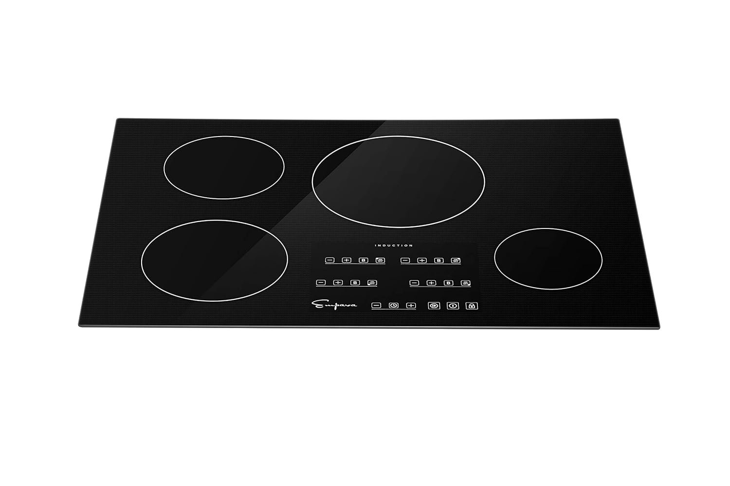 30 in. Electric Stove Induction Cooktop Smooth Surface in Black Vitro Ceramic Glass with 4 Elements Booster Burner