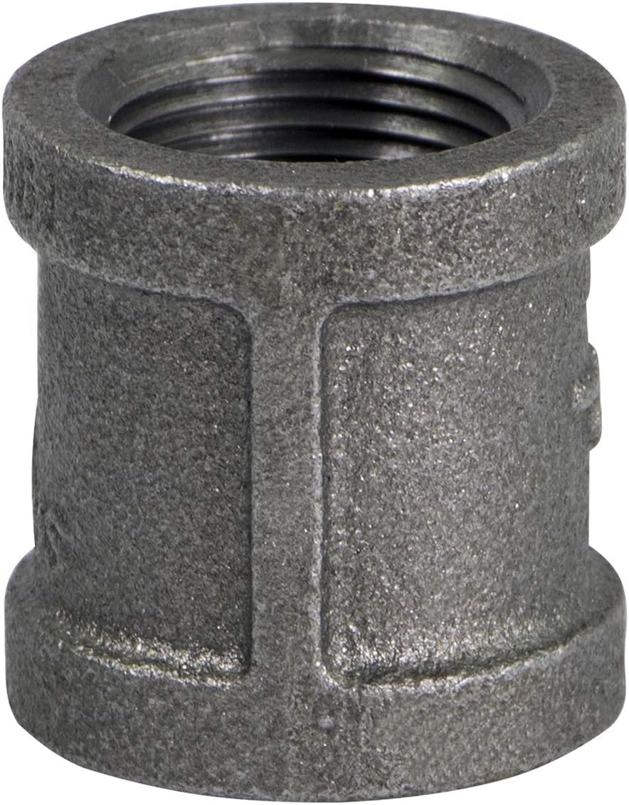 CNMS0056 3/4"" Black Malleable Iron Straight Left/Right Coupling"