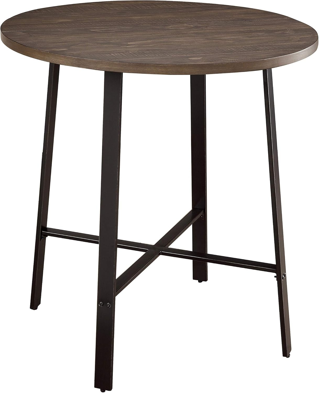 36 in. dia. x 36 in. Chevre Round Counter Height Table - Burnished
