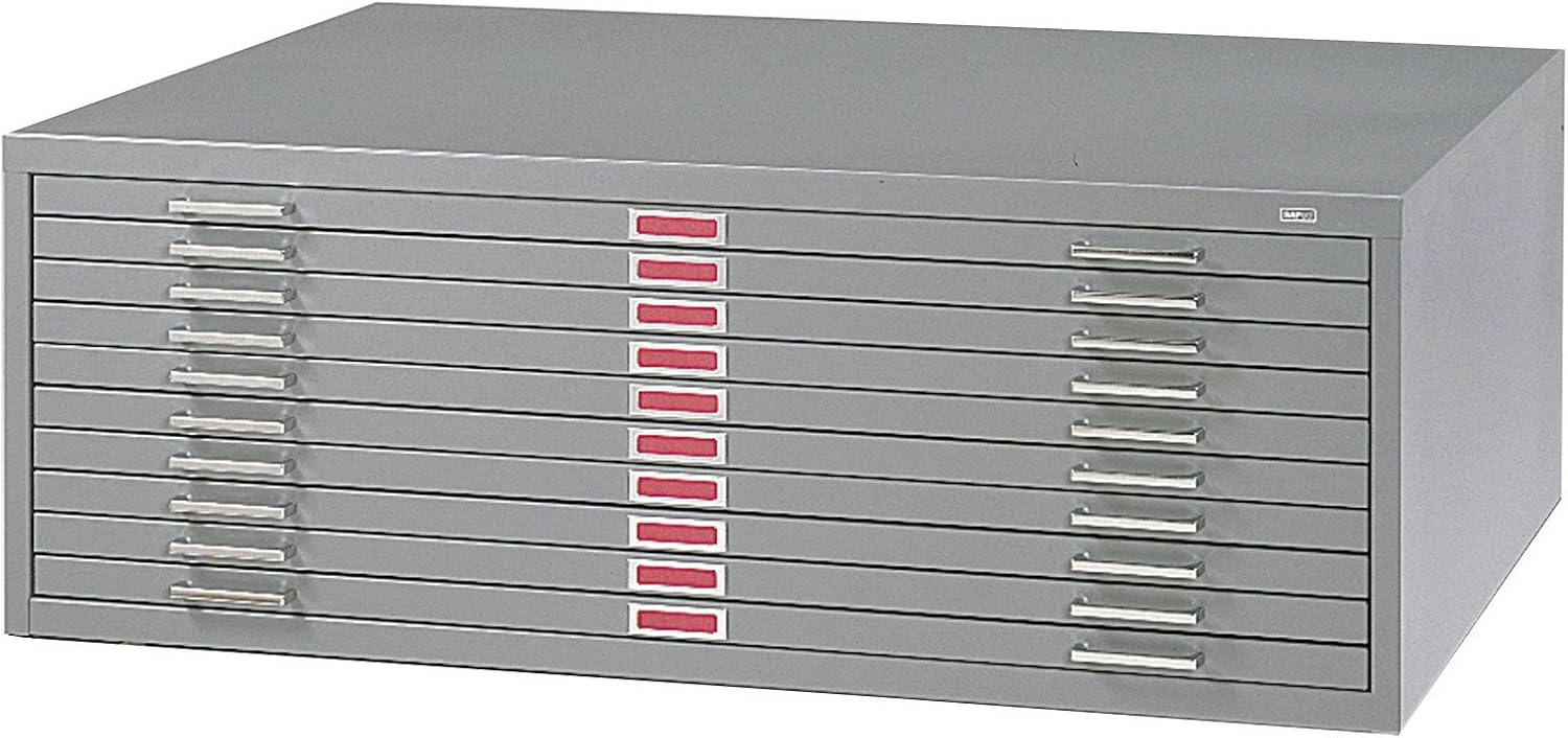 Safco Products Company Ten-Drawer Flat File Filing Cabinet
