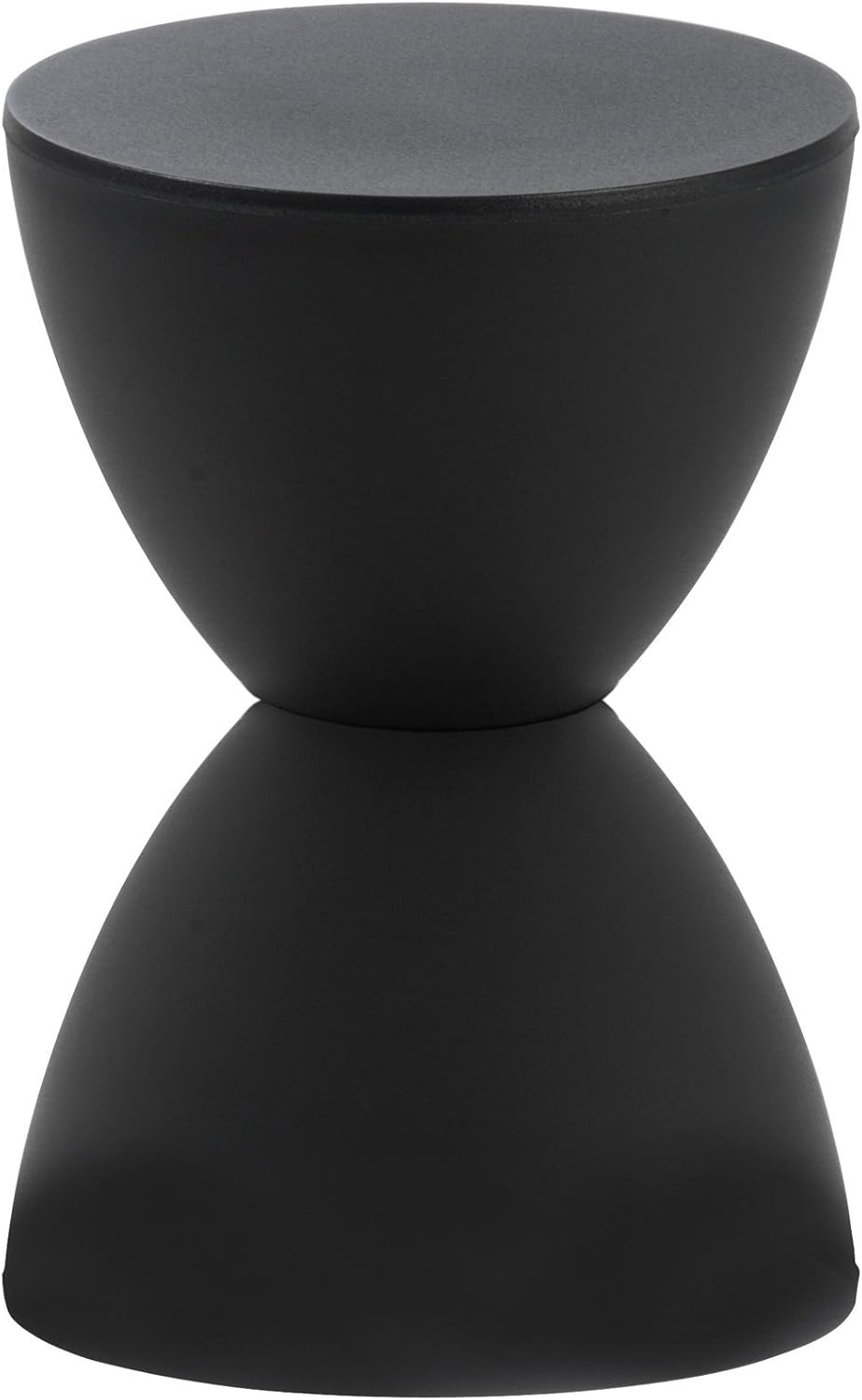 Sallie Black Weather-Resistant Plastic Indoor/Outdoor Stool