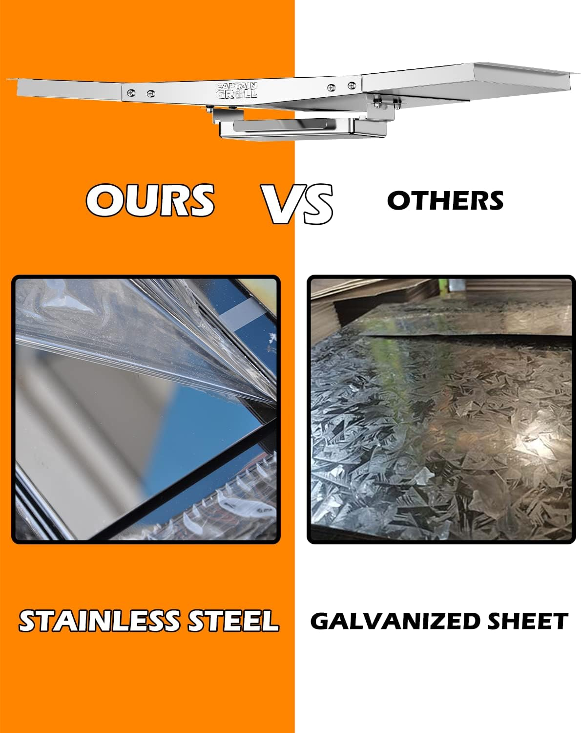 Grease Tray with Catch Pan - Dyna Glo Grill Replacement Parts, Adjustable Stainless Drip Pan for Gas Grill Models from Dyna Glo, Nexgrill, Expert Grill, Kenmore, BHG and More (Width 18"-24")