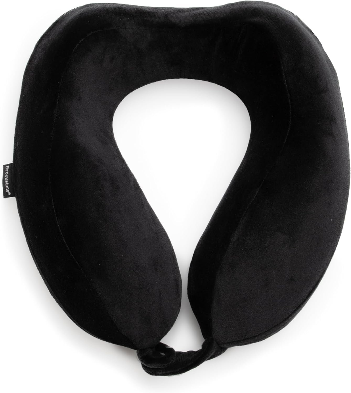 Brookstone Travel Neck Pillow - Contoured Head Memory Foam Neck Support Pillow for Travelling
