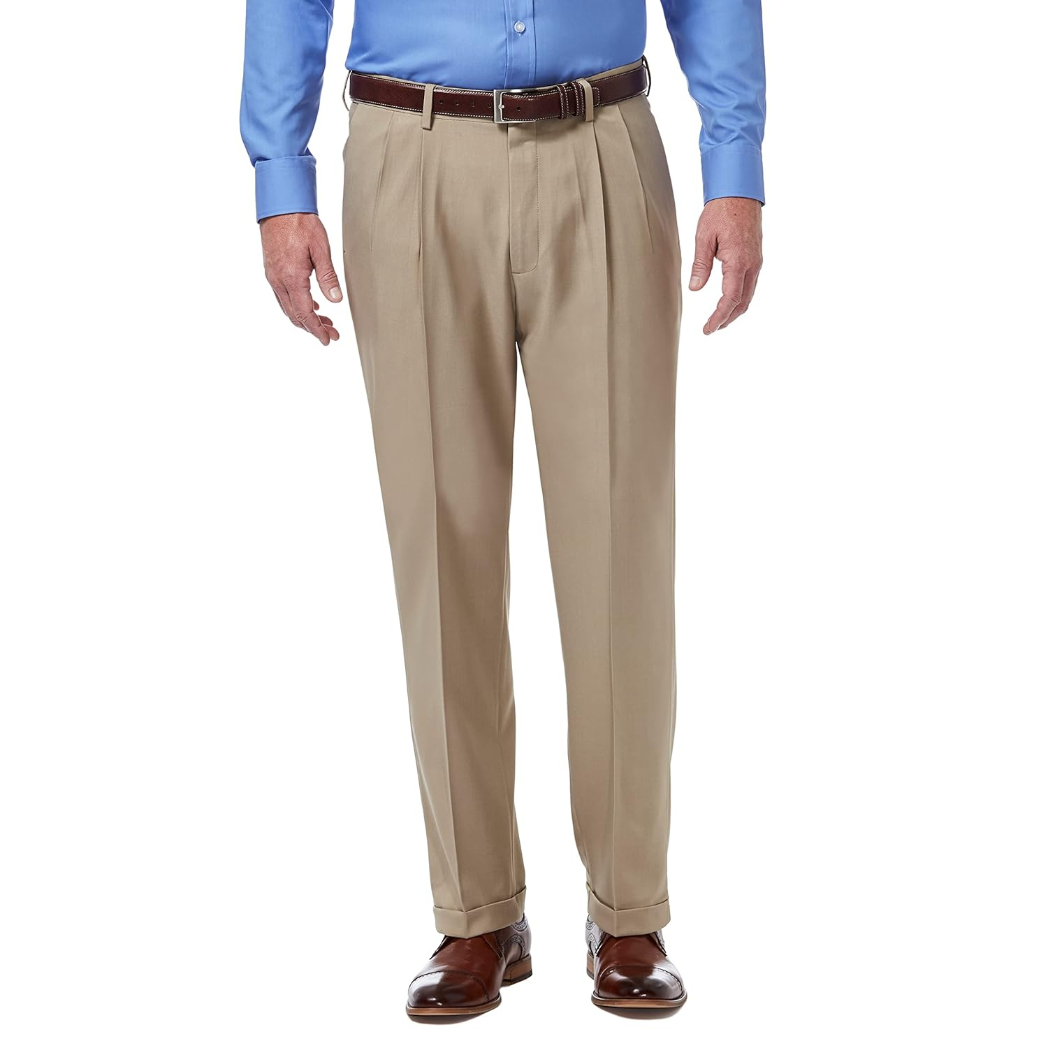 Haggar Men's Premium Comfort Classic Fit Pleat Front Dress Pant (Regular And Big & Tall Sizes)