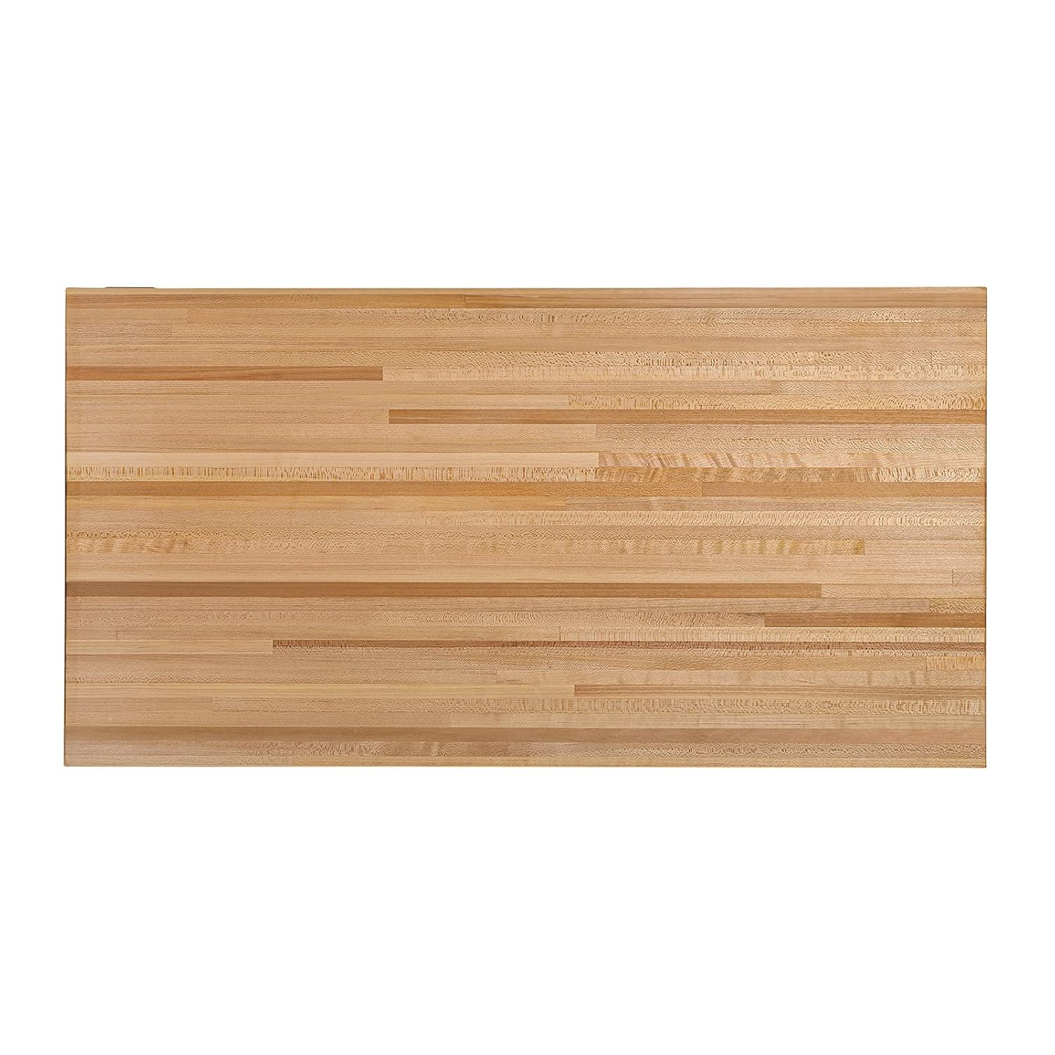 CONSDAN Butcher Block Counter Top, USA Grown Hard Maple Solid Hardwood Countertop, Washer/Laundry Countertop, Table Top, Polished, Prefinished with Food-safe Oil, 1.5" Thickness, 96" L x 25" W