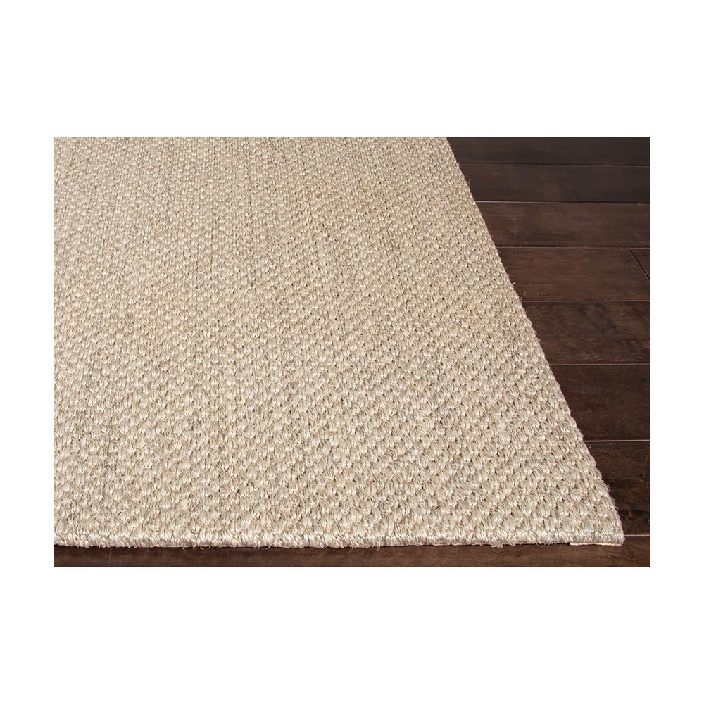 Ivory Flat Woven Wool Rectangular 9' x 12' Area Rug