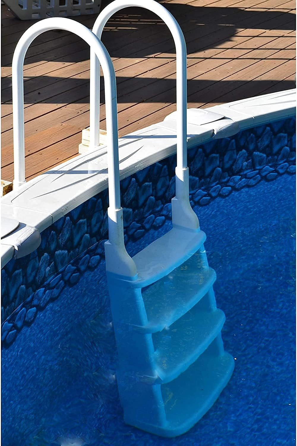 Main Access 200200 Easy Incline Above Ground In Pool Swimming Ladder, White