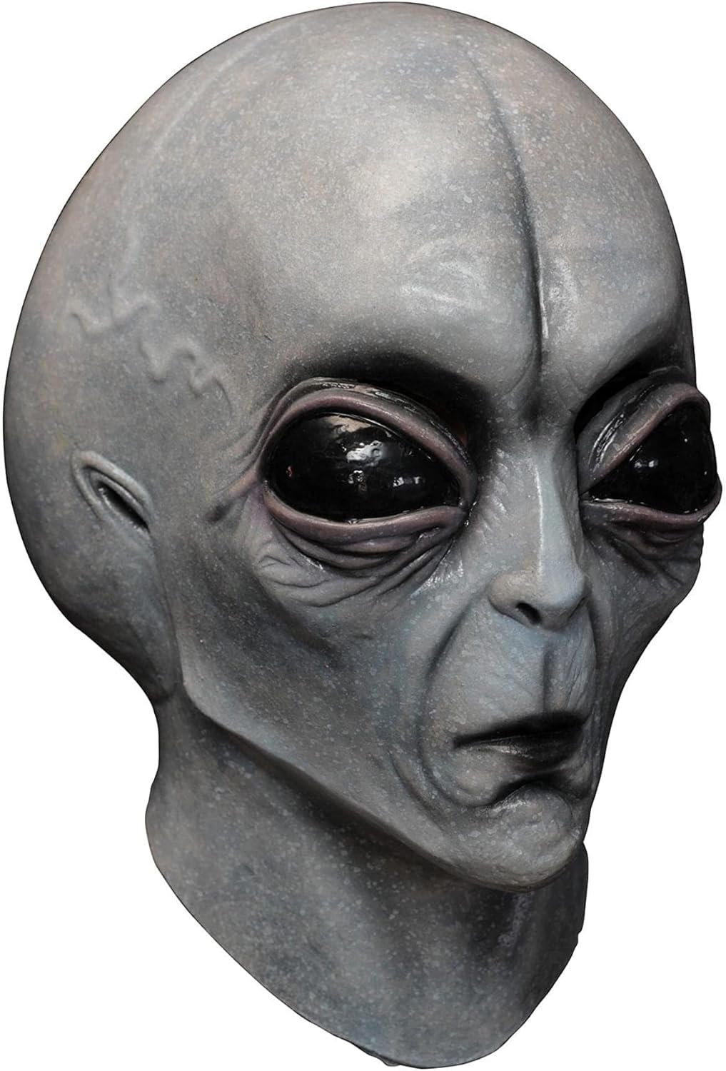 Hyper-Realistic Gray Alien Latex Halloween Mask