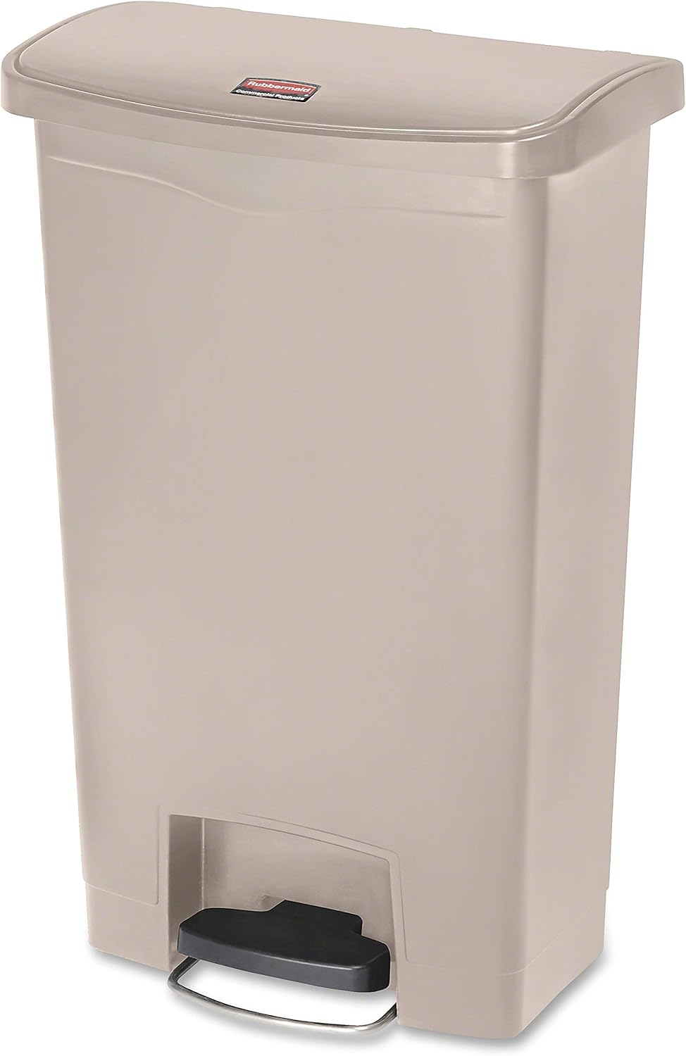 Rubbermaid Commercial Products Slim Jim Plastic Step On Trash Can - 13 Gallons