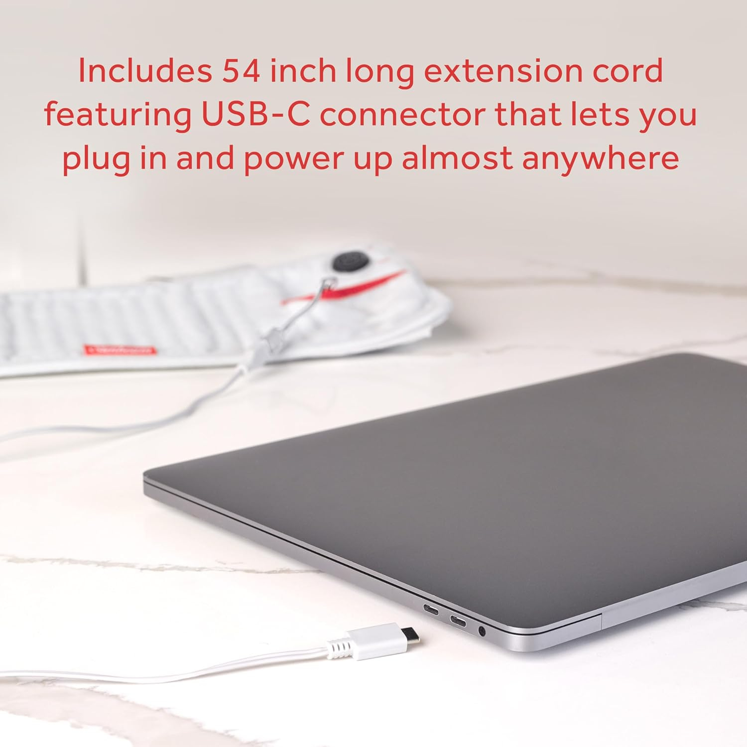 Sunbeam GoHeat USB-Powered Heating Pad, Color Gray