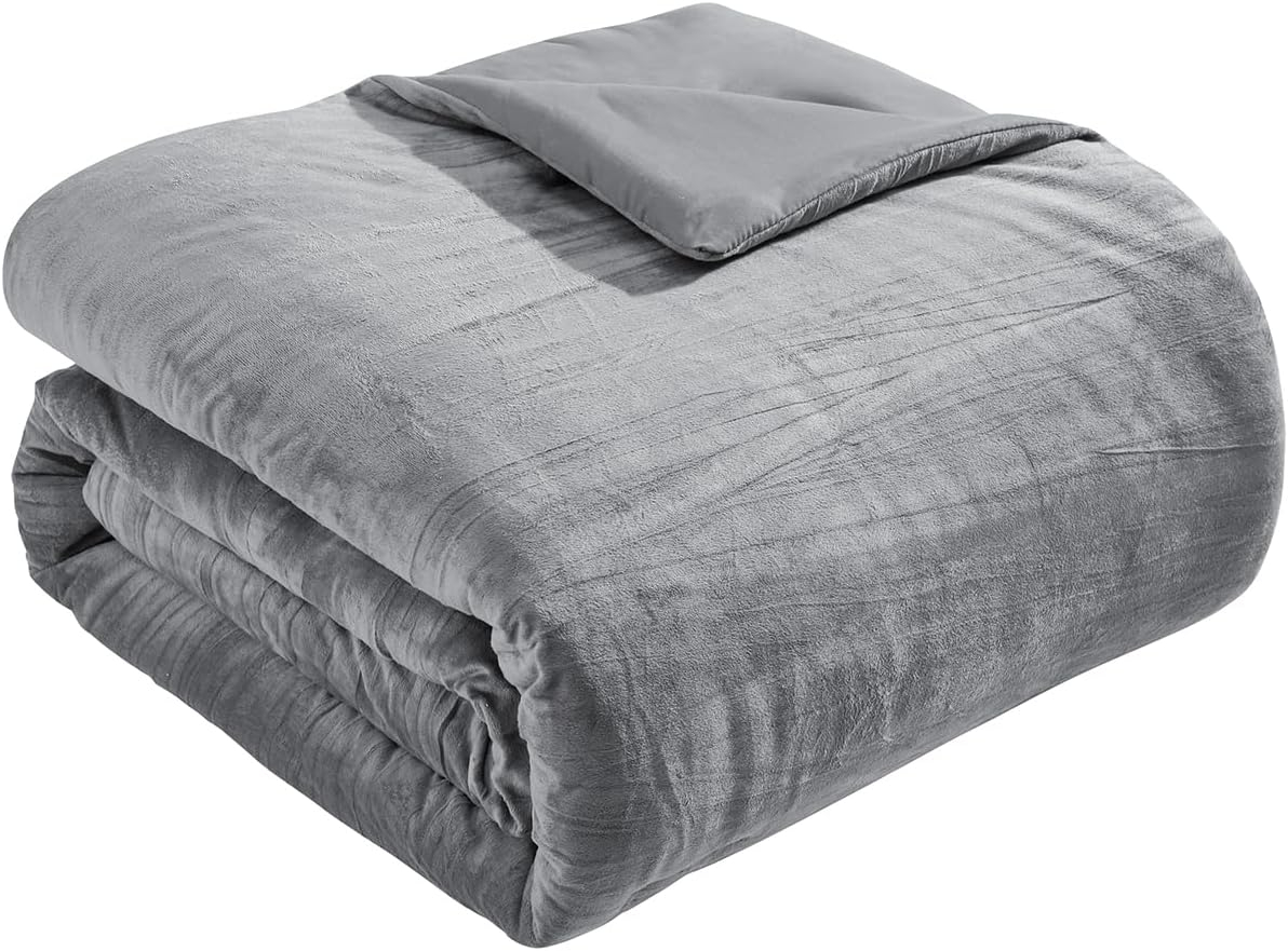 Tahari Zadie 3-Piece Soft Crinkle Velvet Comforter Set