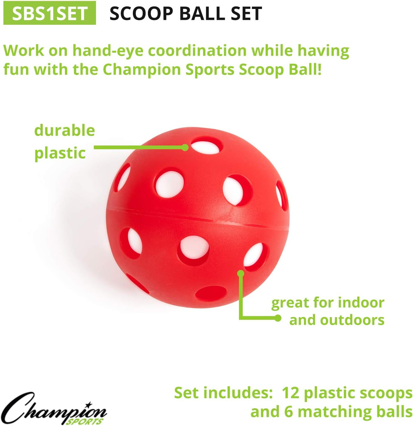 Colorful Plastic Scoop Ball Set for Outdoor Fun