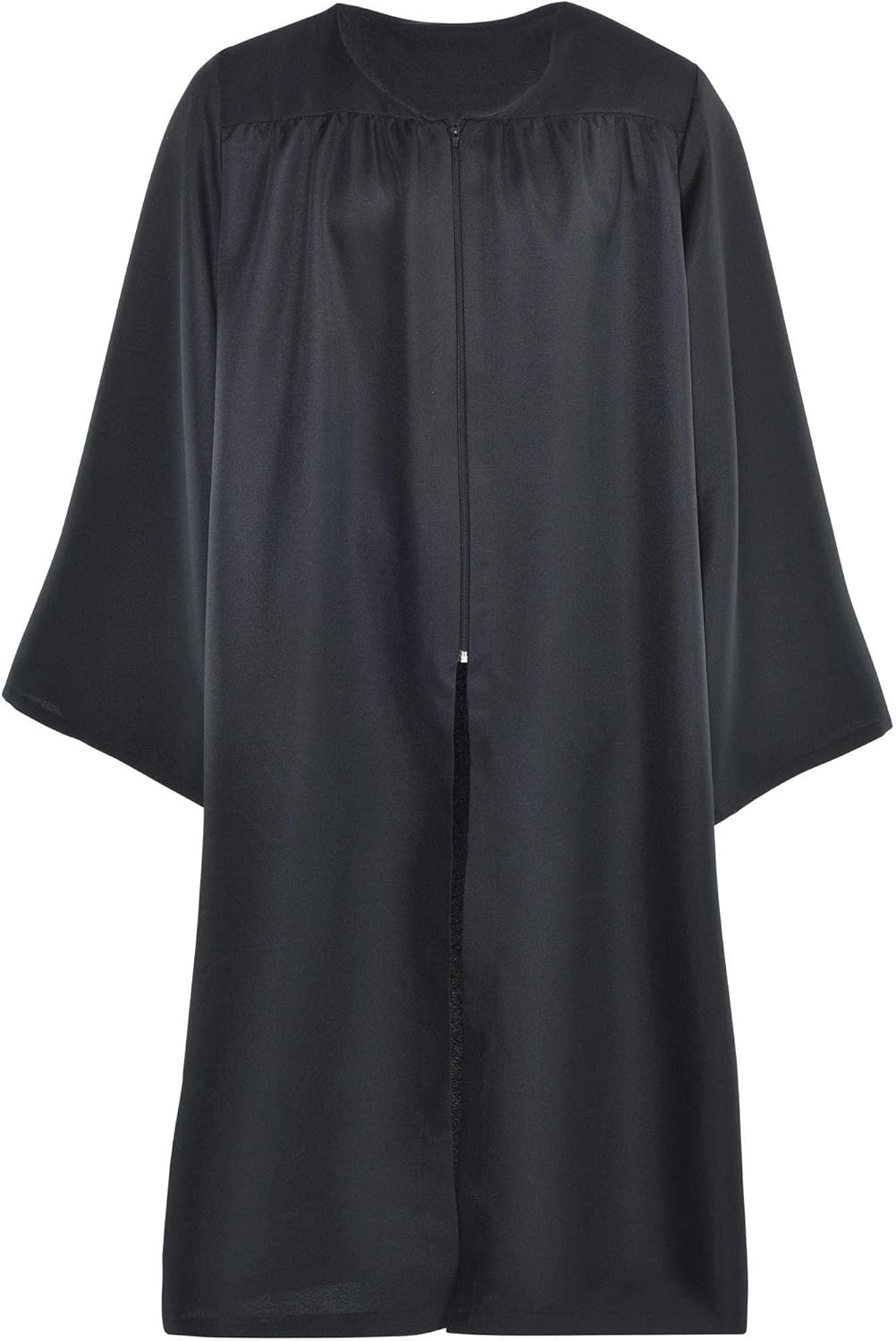 Suit Yourself Judge Robe for Adults, Standard Size, Features a Front Zipper, Pleats at the Front Yoke, in Classic Black