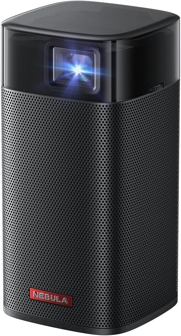 Anker NEBULA Apollo - Mini Projector with WiFi and Bluetooth, Portable and Small, Ideal for Outdoor Movies, 6W Speaker, 100 Inch Picture, Home Theater Experience, 4Hr Video Playtime (Renewed)