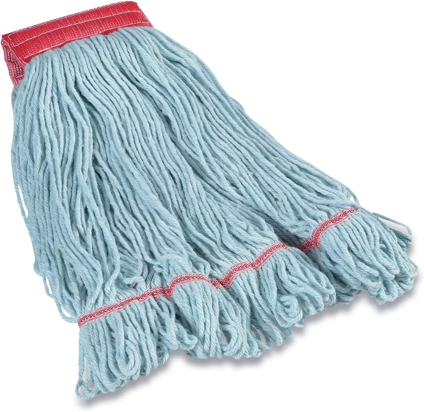 COASTWIDE Looped-End Wet Mop Head Large Recycled PET 5" Headband Blue CW57754