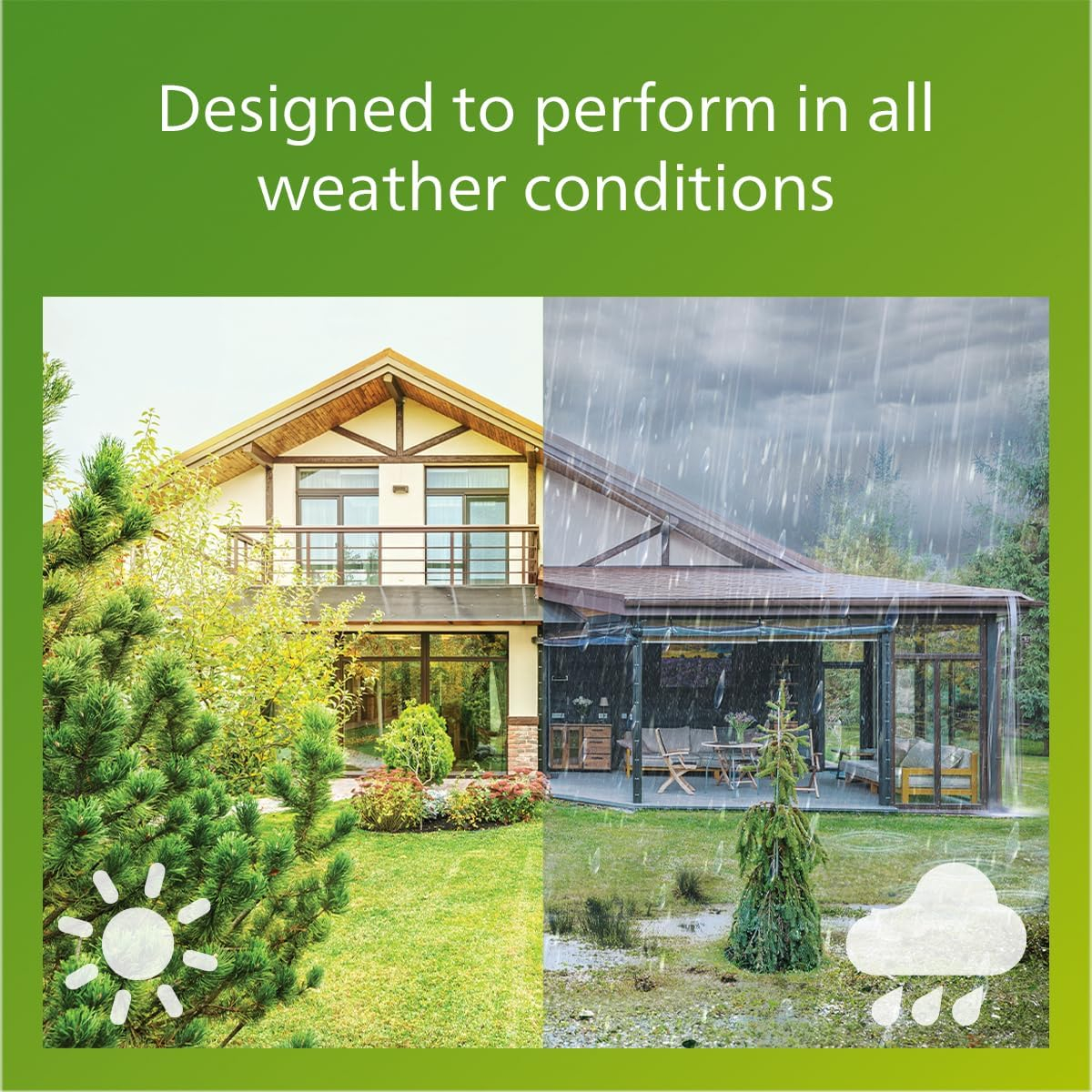 PHILIPS LED Waterproof Solar Lantern - Bright White and Color Changing Camping Light - Rechargeable Camping Essentials - 1 Pack