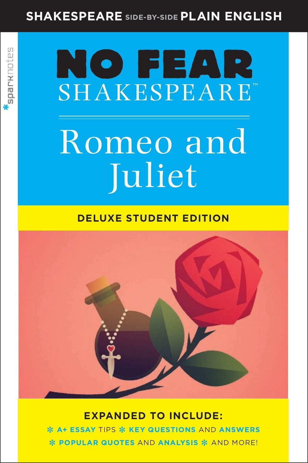 Romeo and Juliet - (Sparknotes No Fear Shakespeare) by  William Shakespeare & Sparknotes (Paperback)