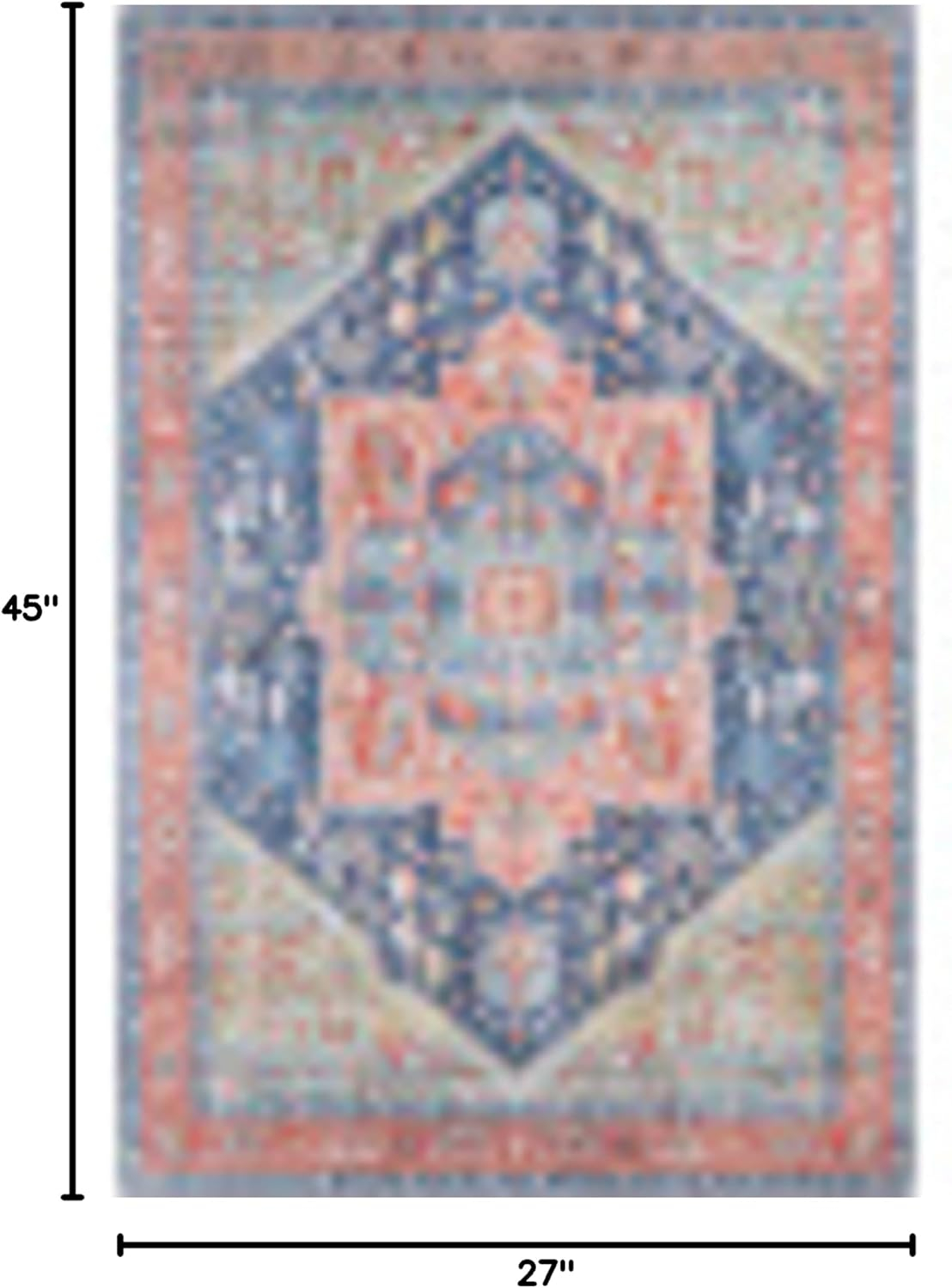 Bree Navy Doormat 2 ft. x 4 ft. Indoor Area Rug