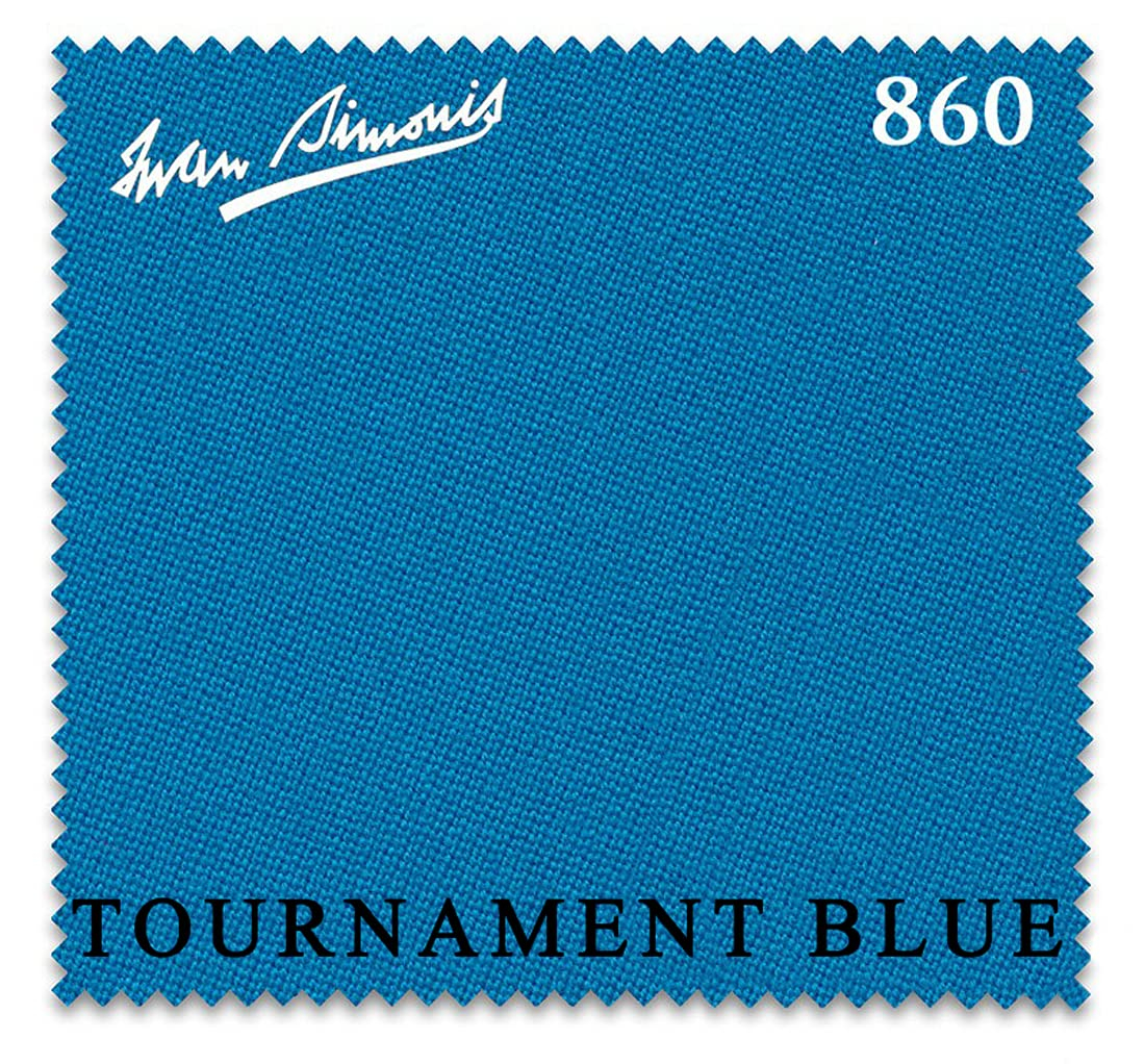7' Simonis 860 Pool Billiard Table Cloth - Tournament Blue - AUTHORIZED DEALER